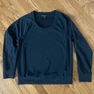 Athleta Pullover Sweatshirt Crew Neck Black Size S